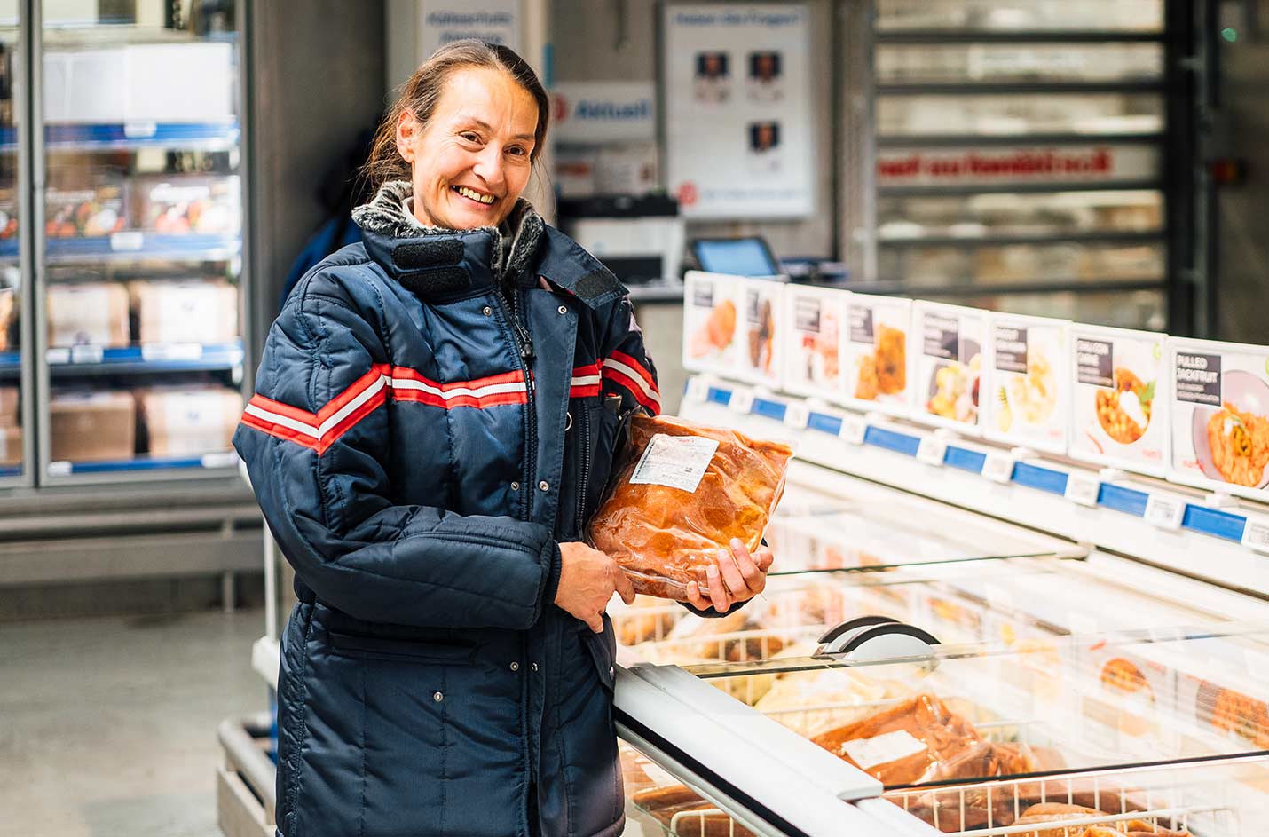 Cash & Carry Frischemarkt Tiefkuehlabteilung